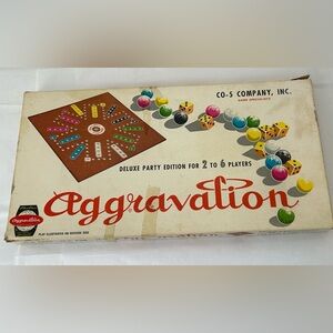 Vintage 1960's Aggravation Deluxe Party Edition Board Game